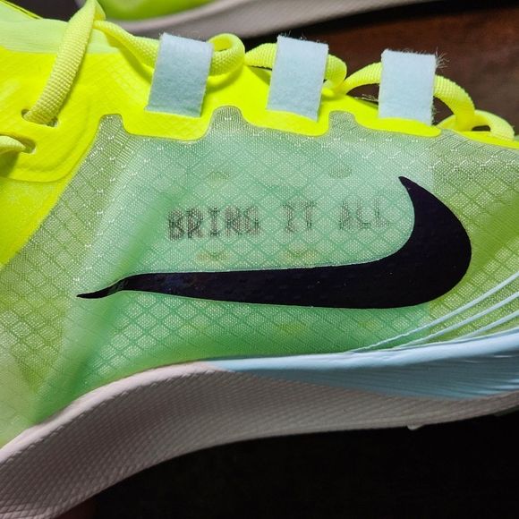 Nike Zoom Victory Waffle 5 Track Running Shoes Volt Black AJ0846-702 women’s 6.5 - Picture 11 of 16